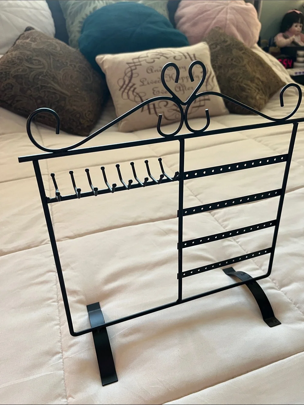 Multiple Use  12”W X 12”H Necklace, Earrings And/Or Bracelet Display Stand